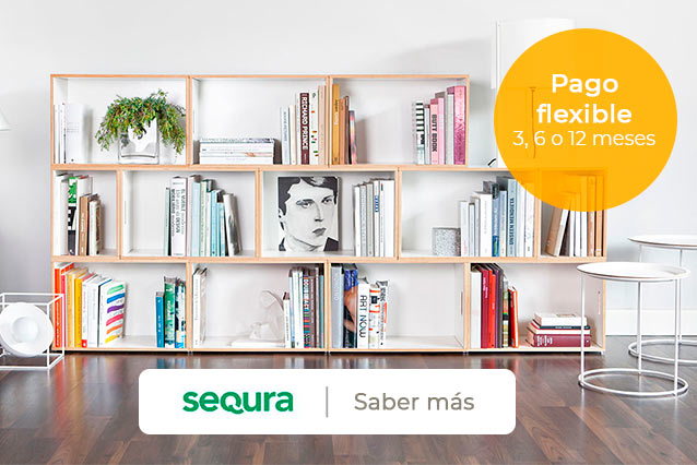 Mueble modular fabricado en España. Pago flexible en tres cuotas diferentes.